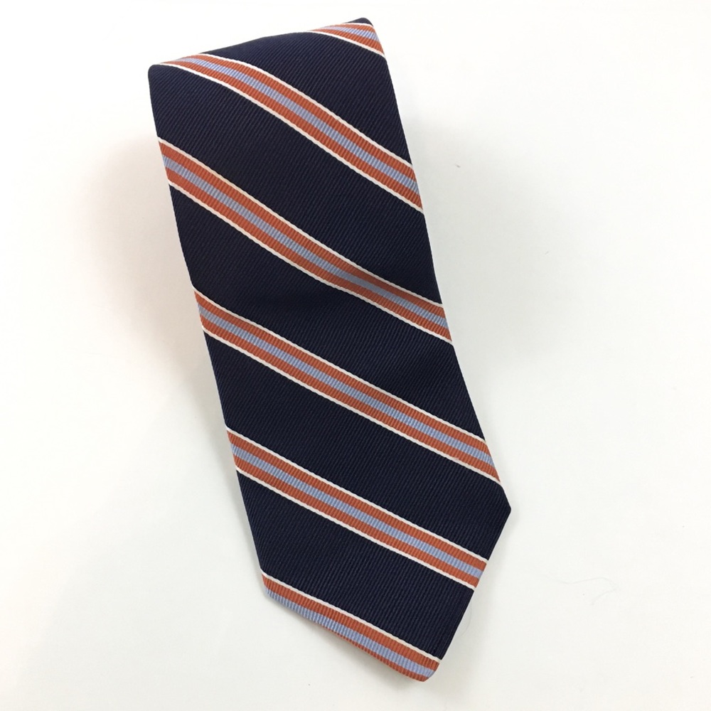 Tommy Hilfiger Navy Blue Stripe Skinny Tie